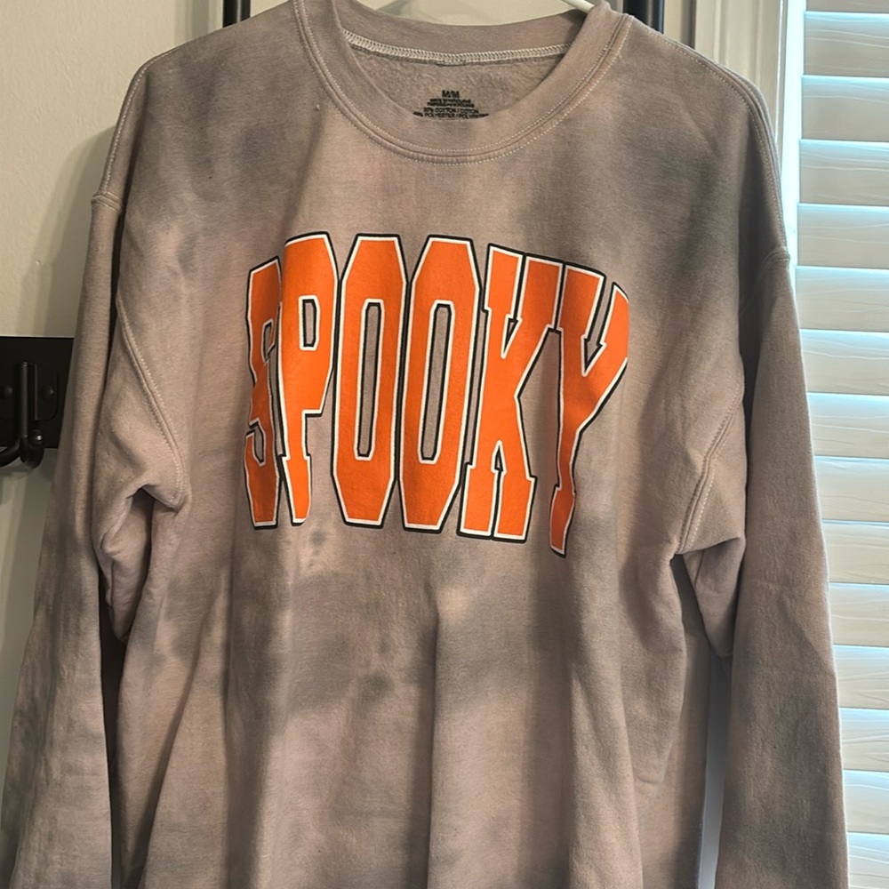 Worn spooky sweatshirtt